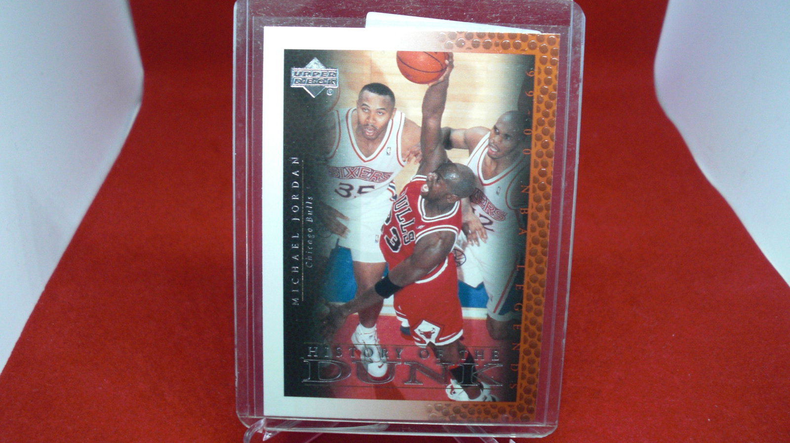 michael jordan card: in top loader