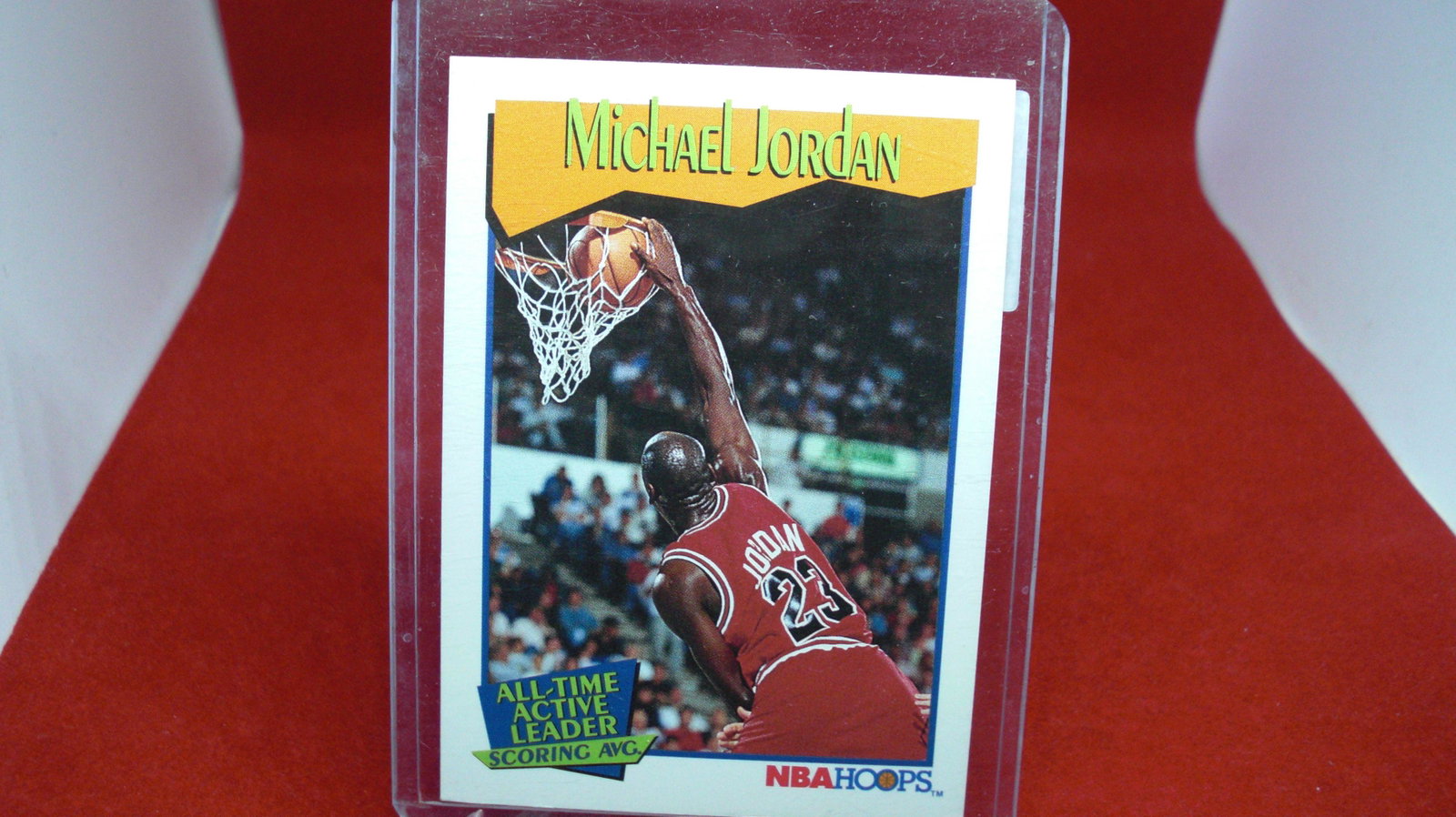 michael jordan card: in top loader