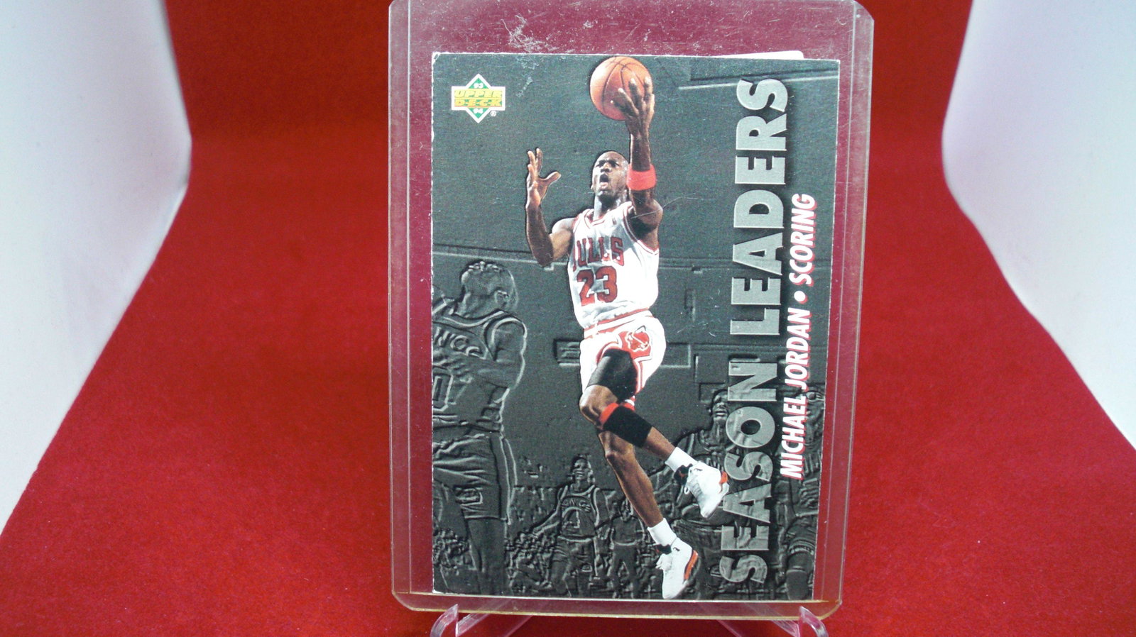 michael jordan card: in top loader