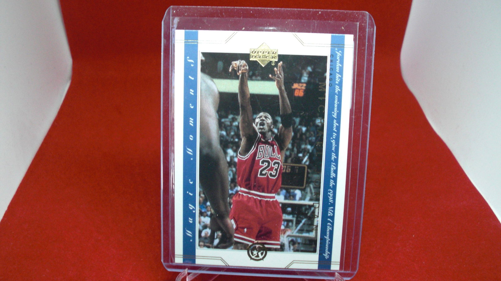 michael jordan card: in top loader