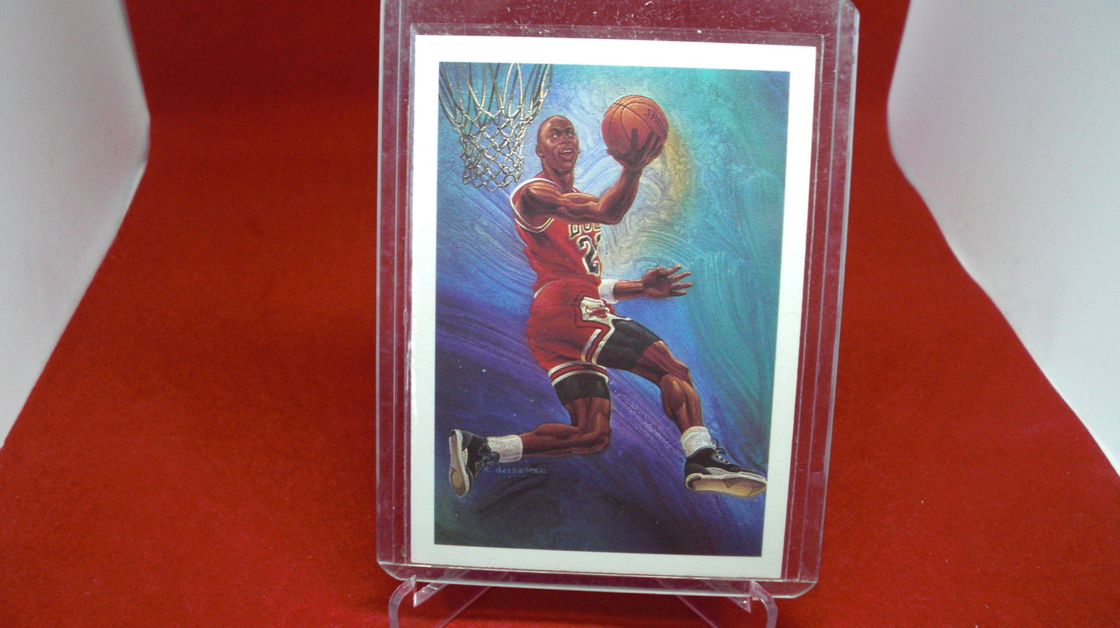 michael jordan card: in top loader