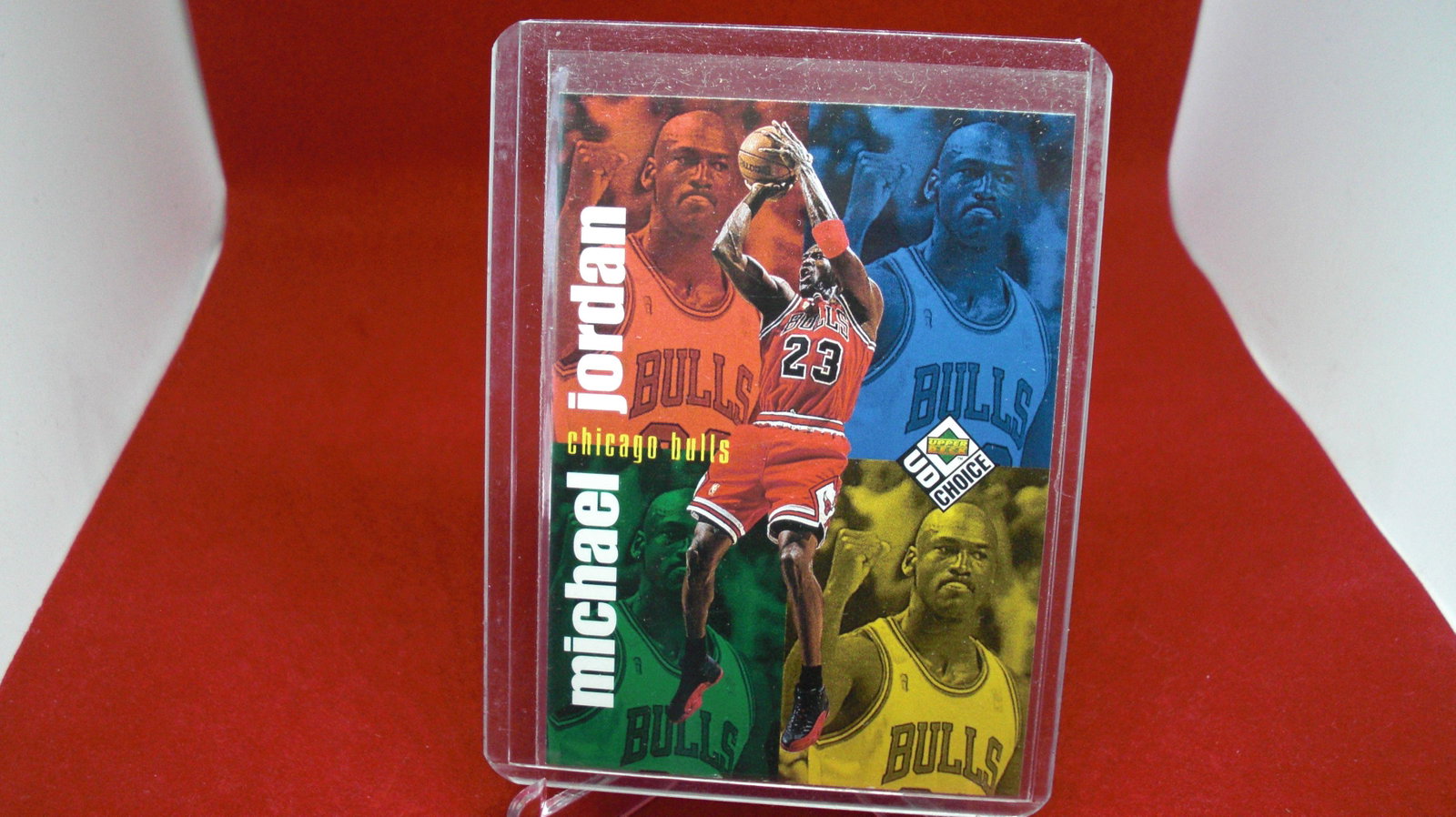 michael jordan card: in top loader