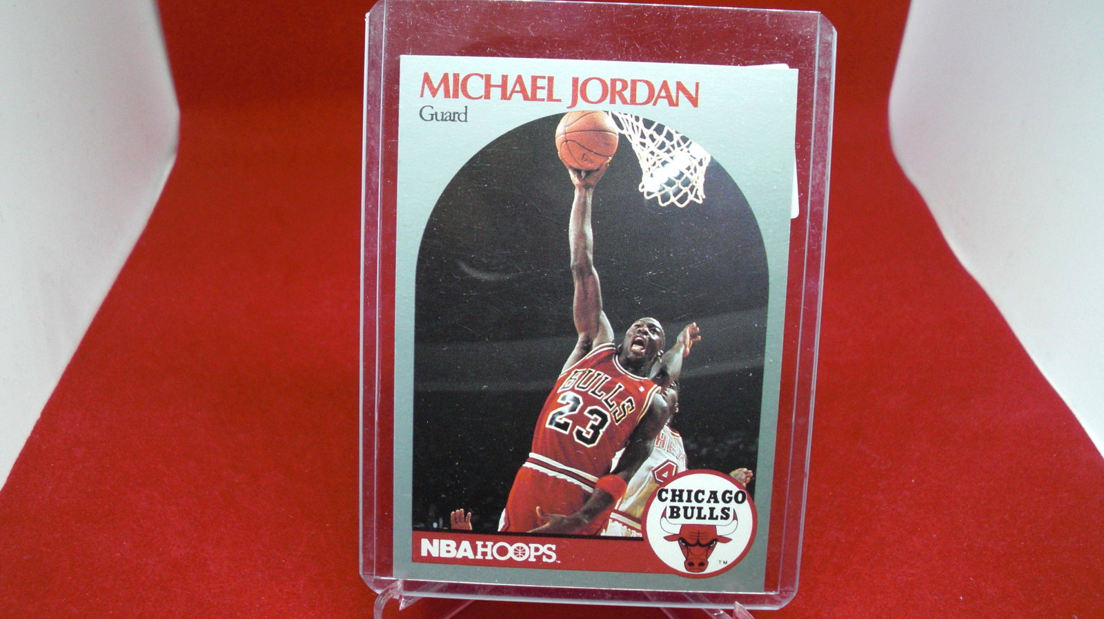 michael jordan card: in top loader