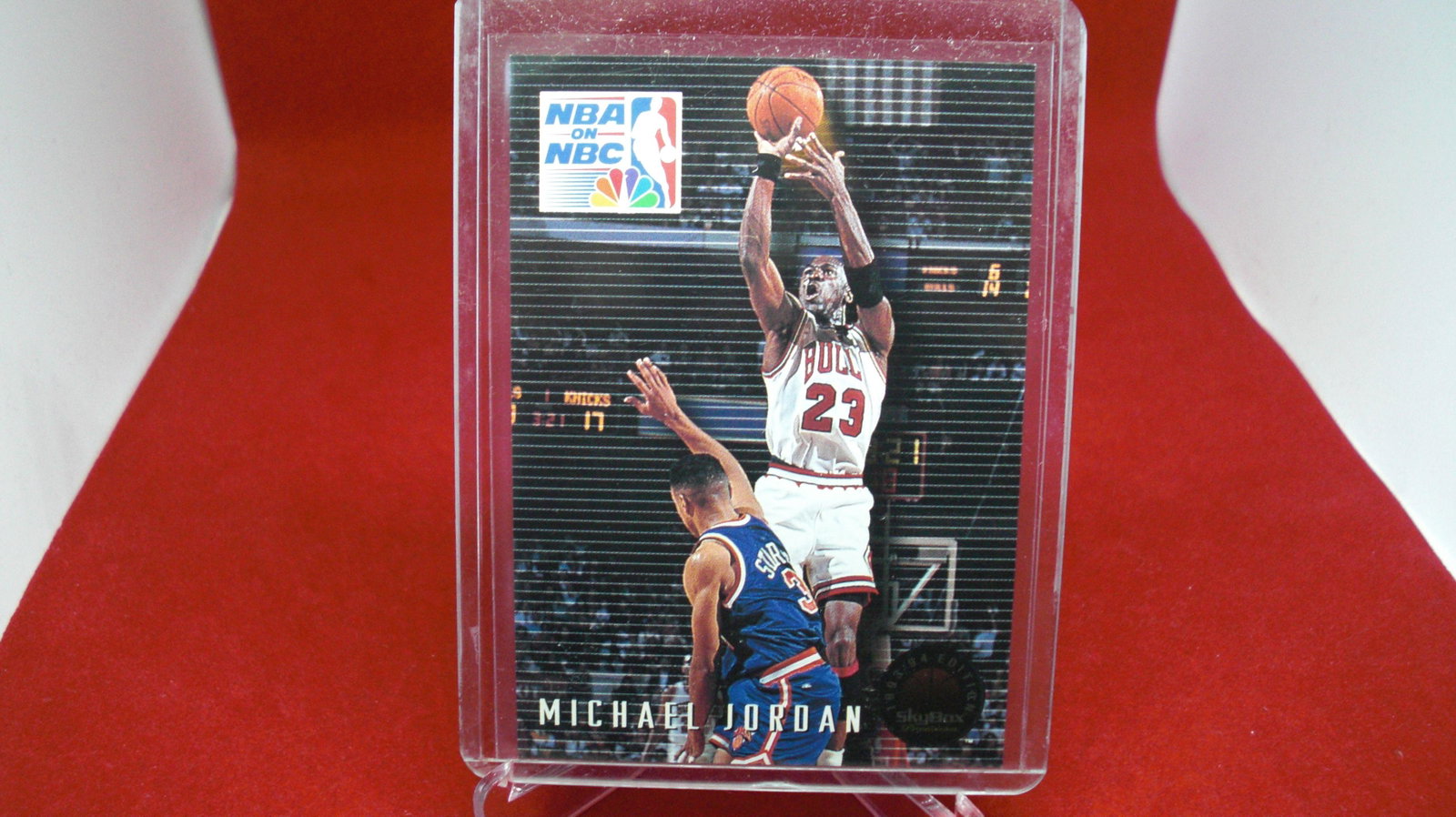 michael jordan card: in top loader