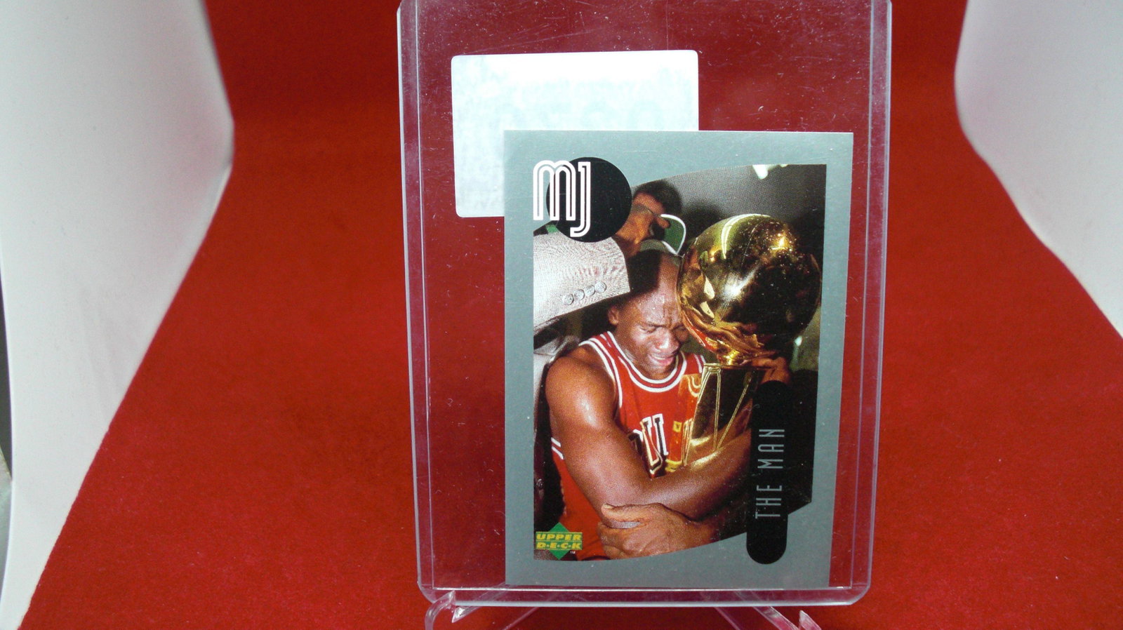 michael jordan card: in top loader