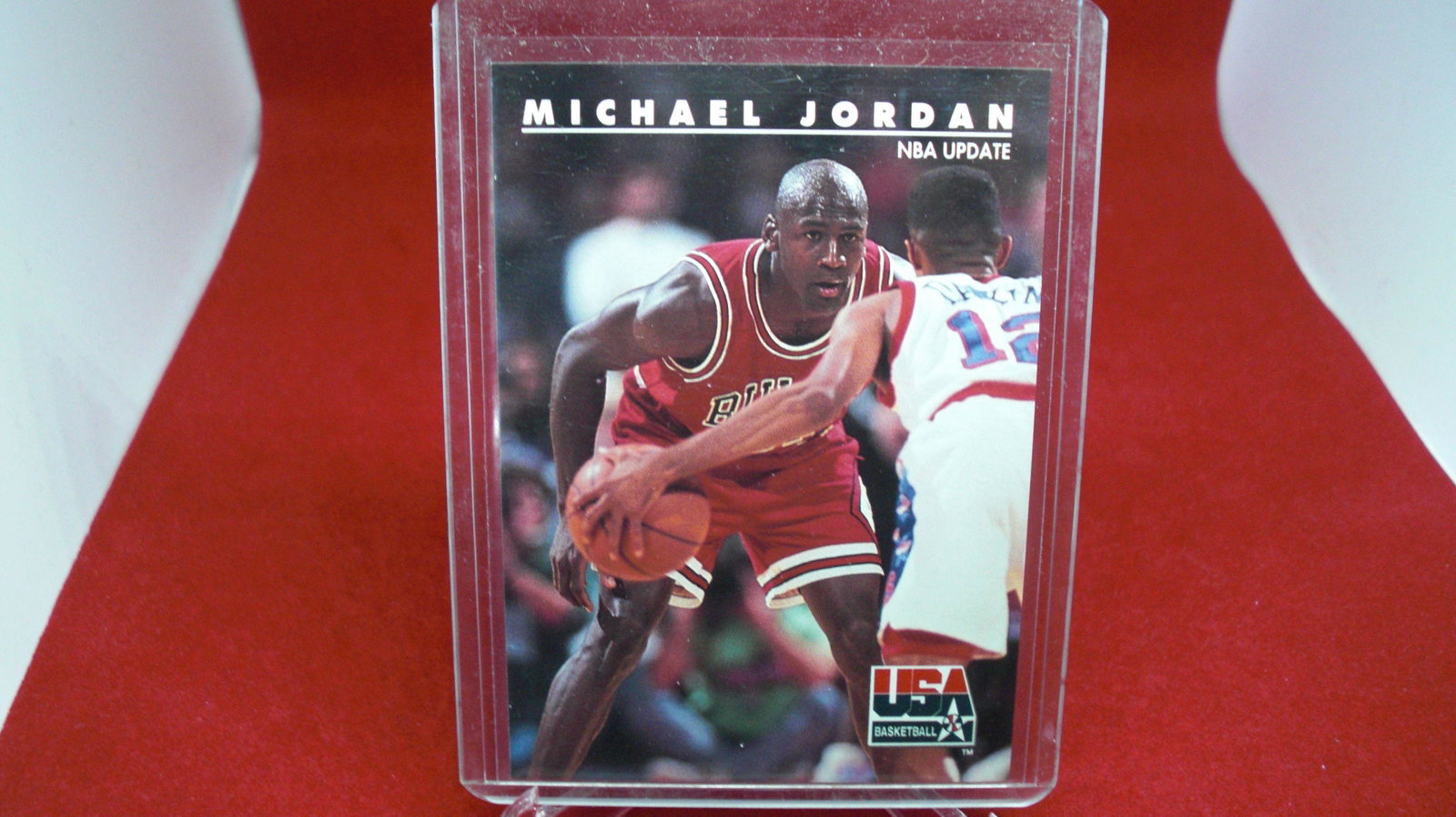 michael jordan card: in top loader