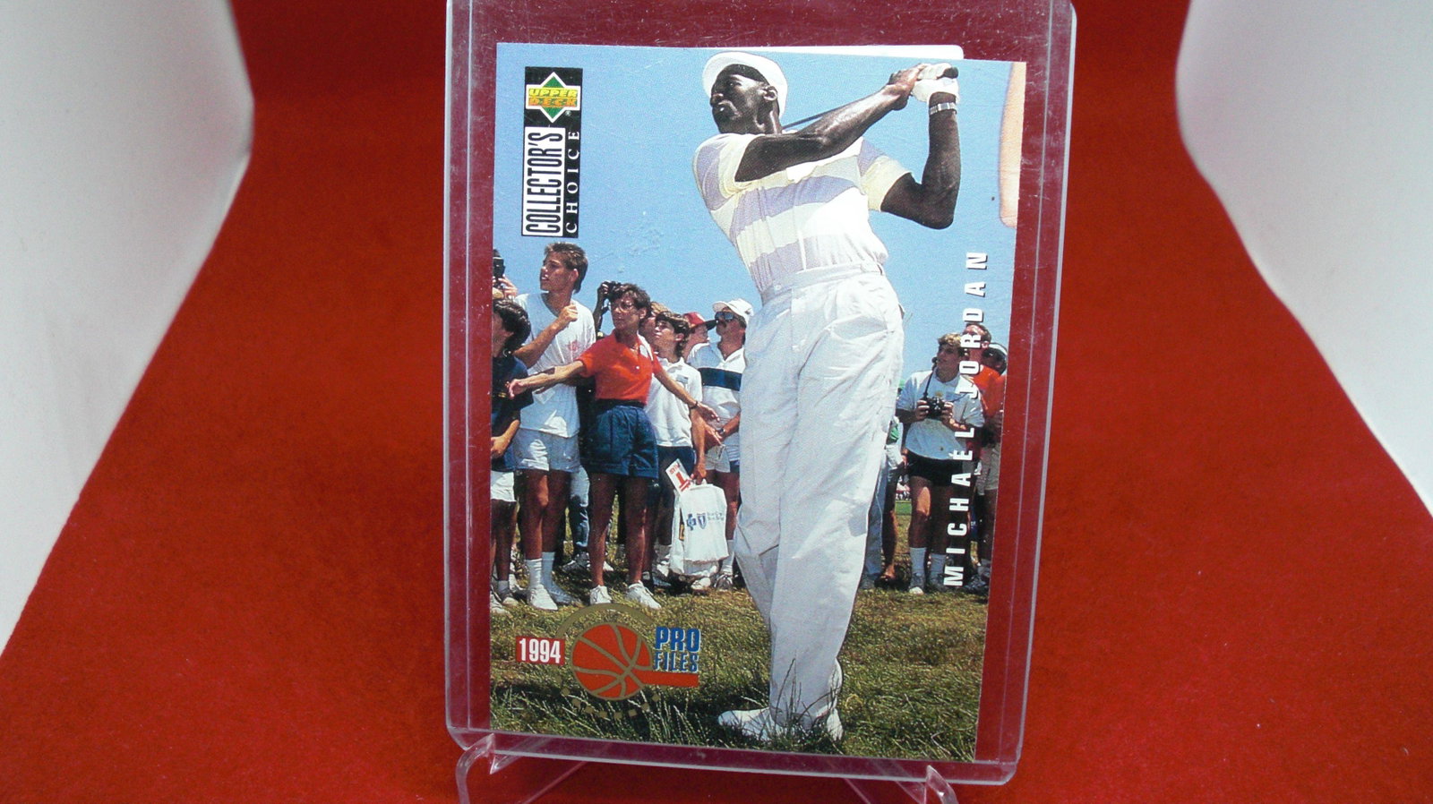michael jordan card: in top loader