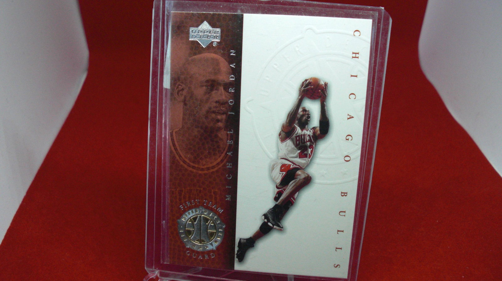 michael jordan card: in top loader