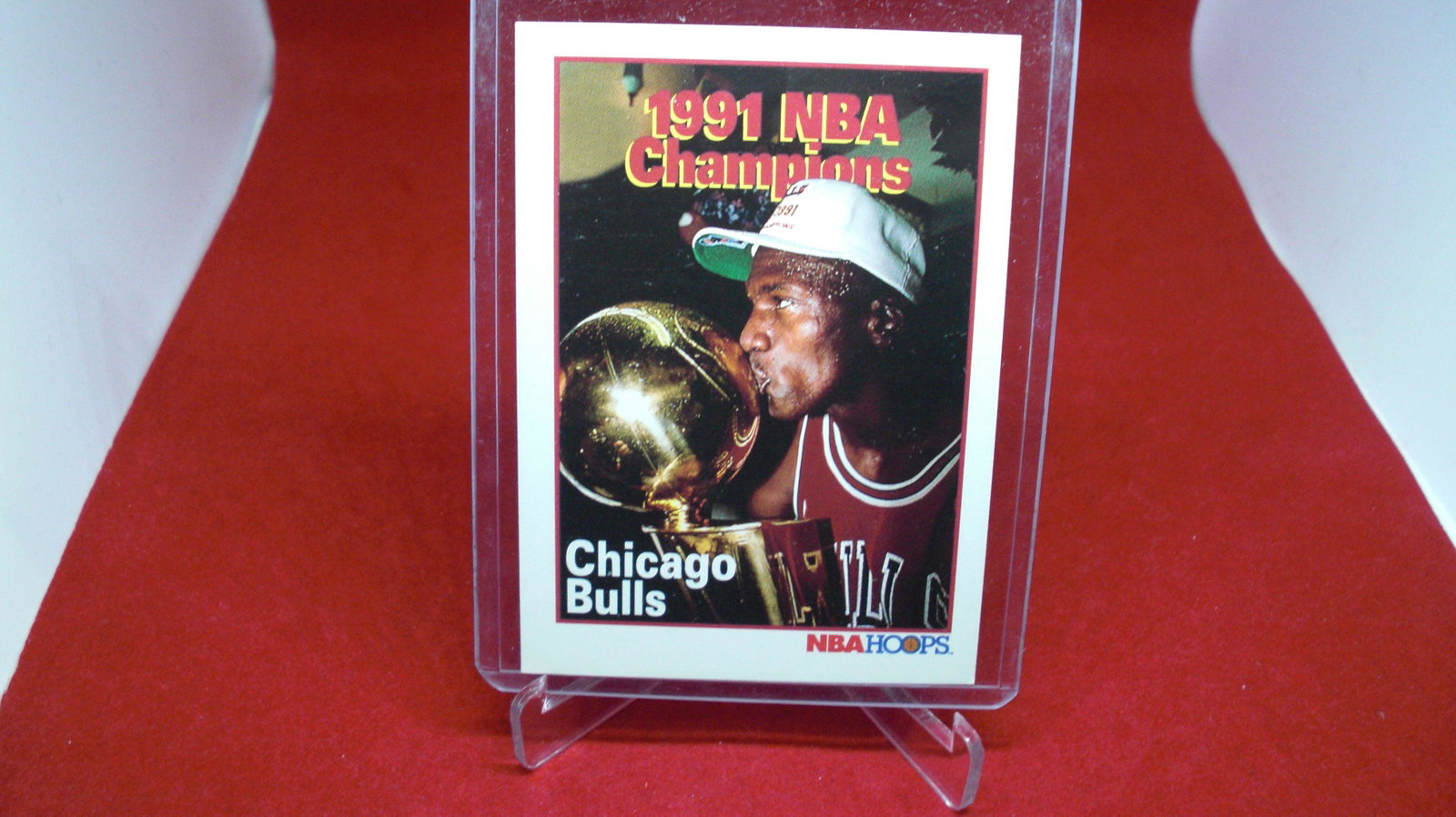michael jordan card: in top loader