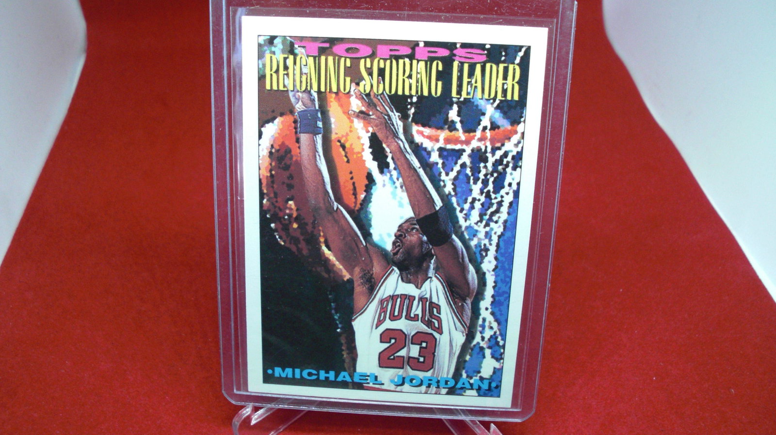 michael jordan card: in top loader