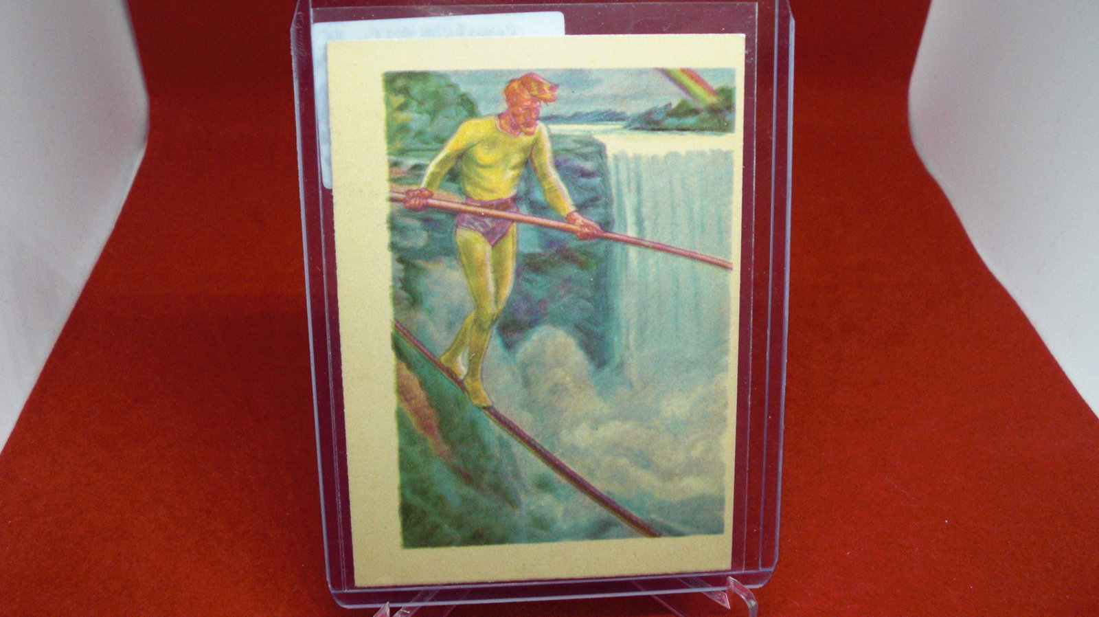 vintage gum adventure card: in top loader