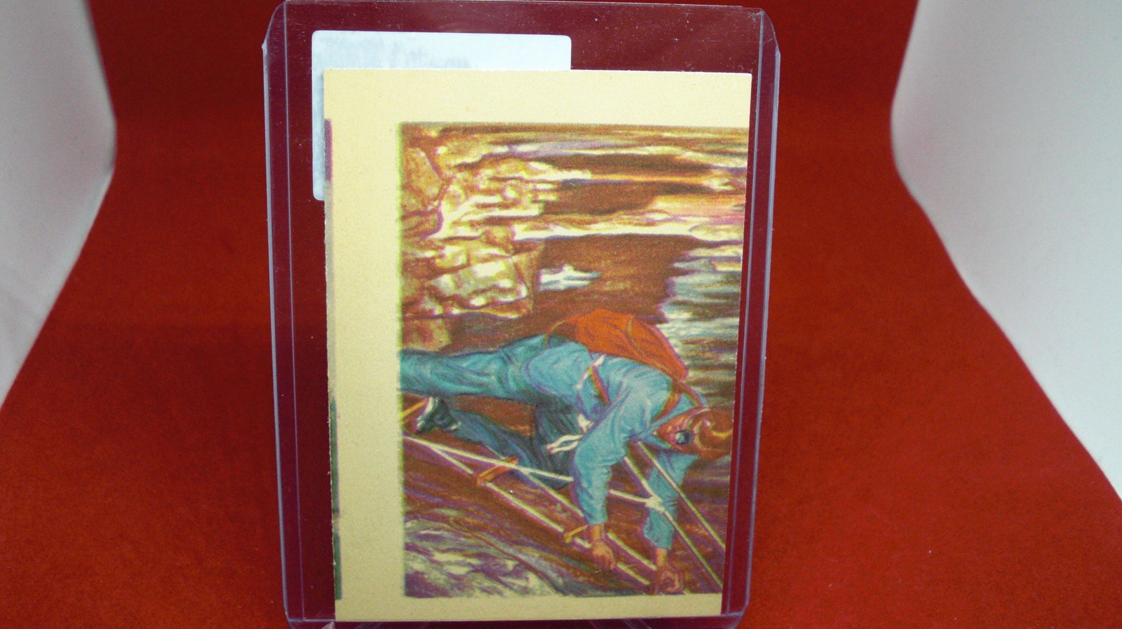vintage gum adventure card: in top loader