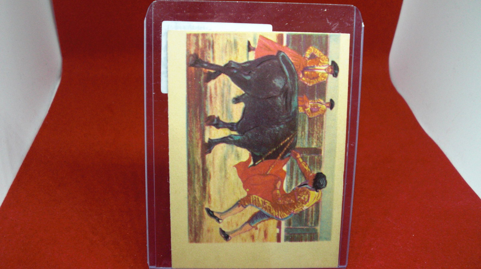 vintage gum adventure card: in top loader