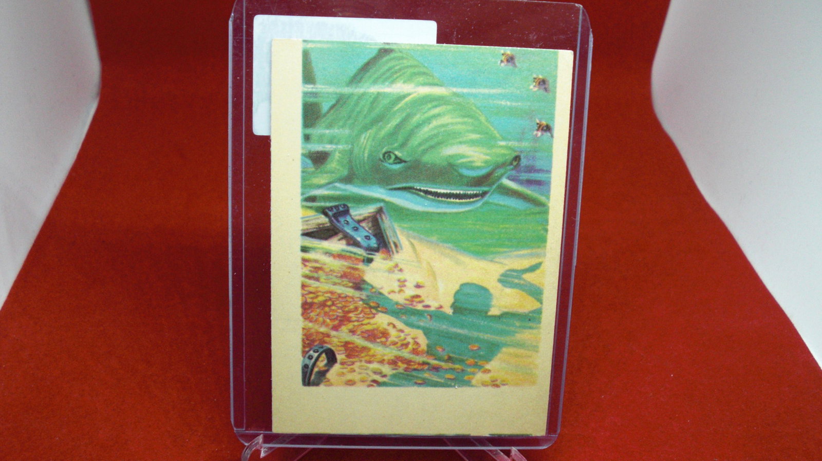 vintage gum adventure card: in top loader