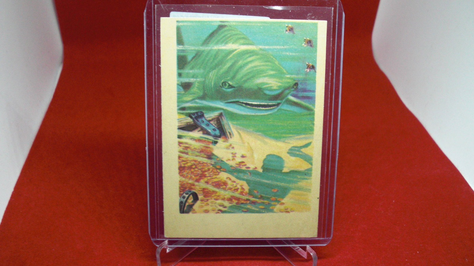 vintage gum adventure card: in top loader