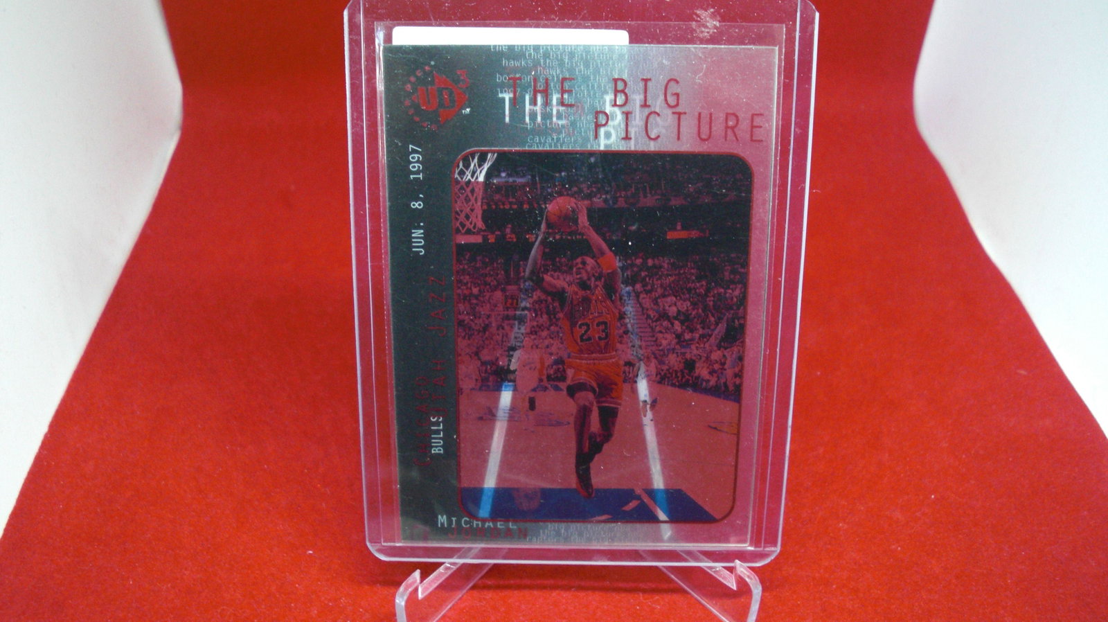 michael jordan card: in top loader
