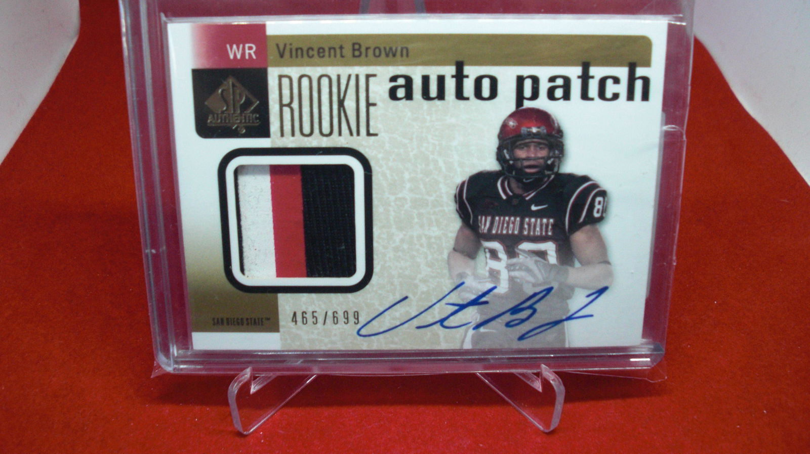 vincent brown auto/patch #465/699 (1 of 1)