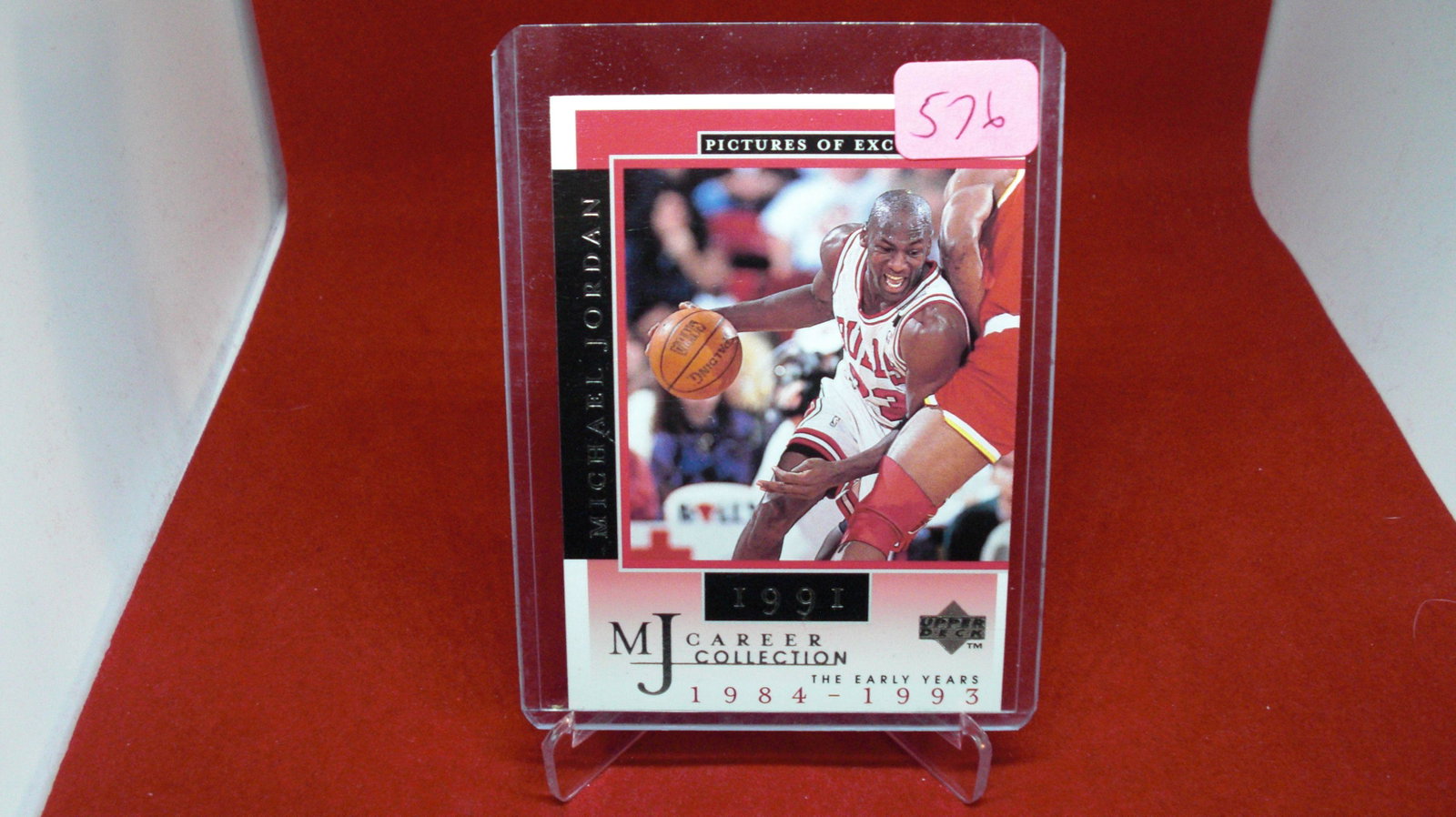 michael jordan card: in top loader
