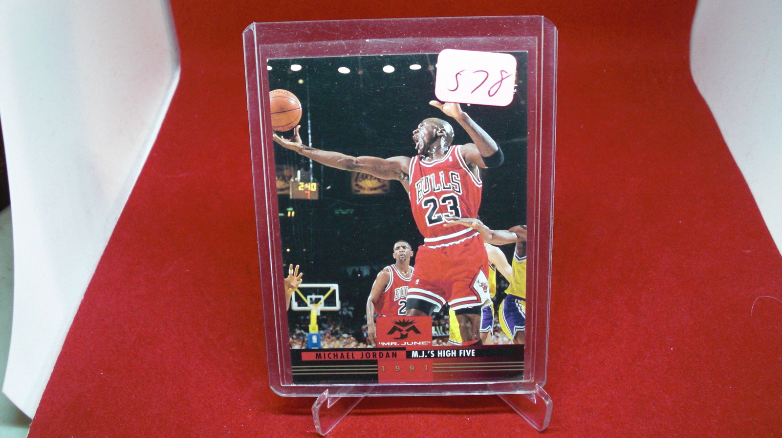 michael jordan card: in top loader