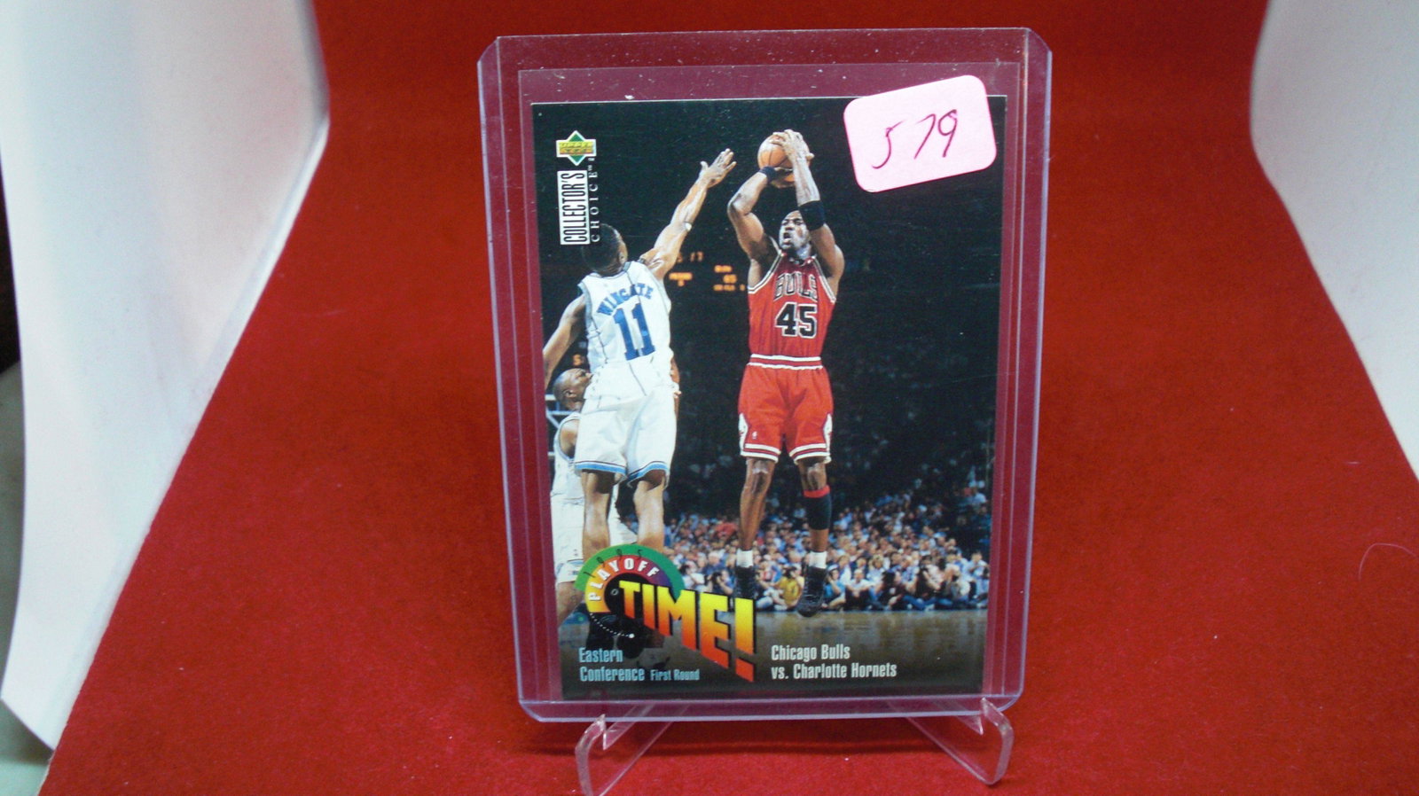 michael jordan card: in top loader