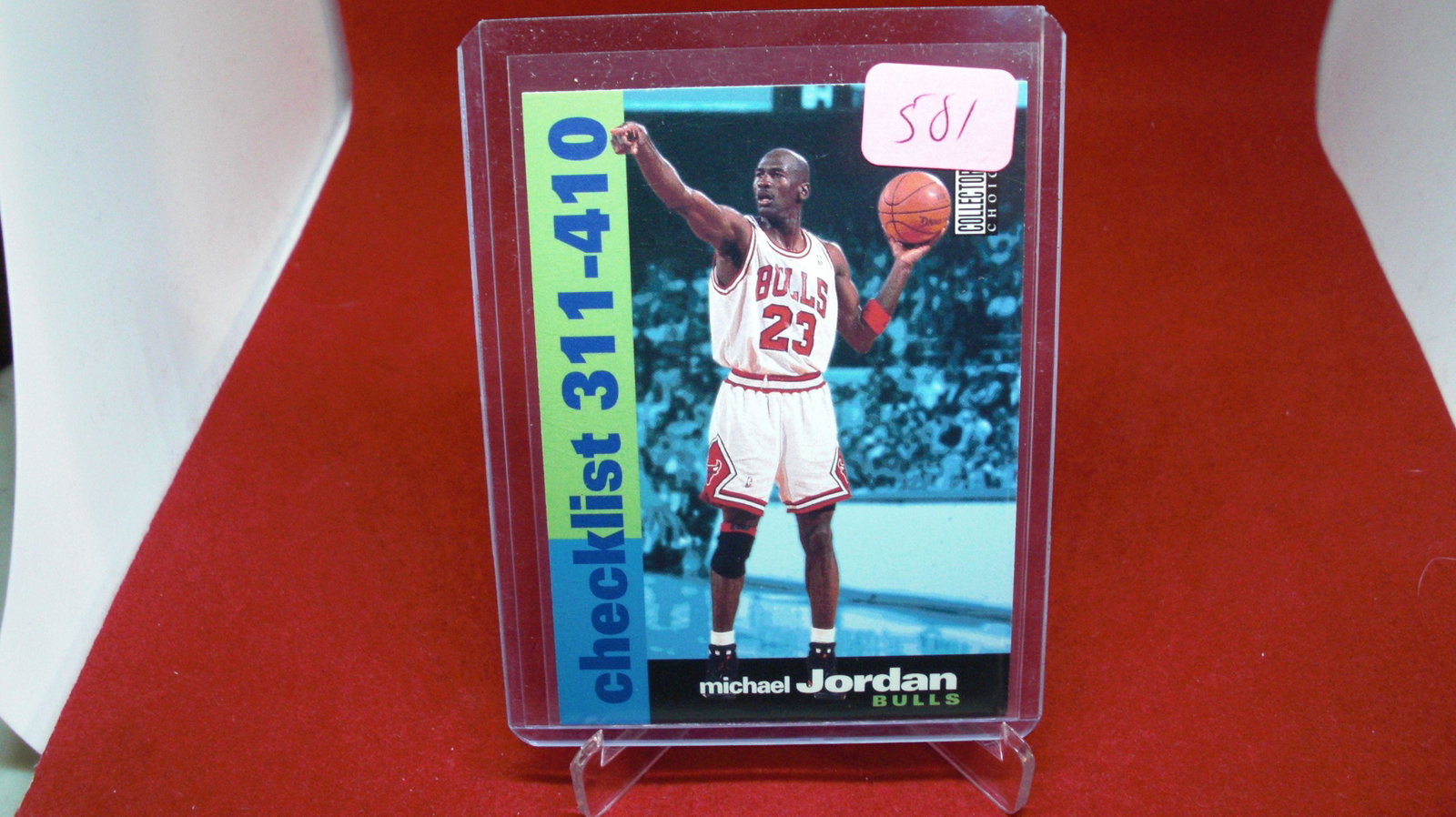 michael jordan card: in top loader