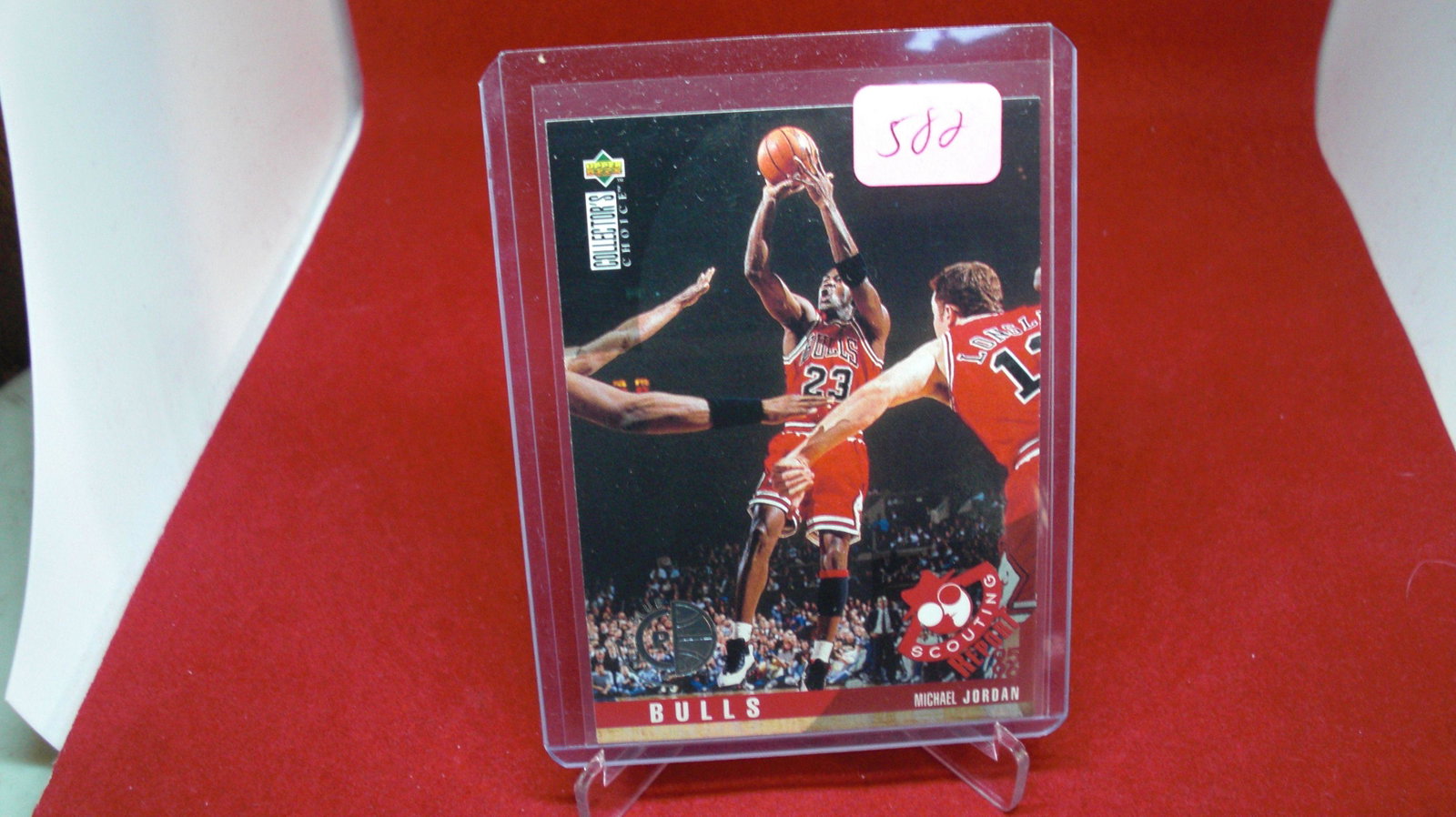 michael jordan card: in top loader