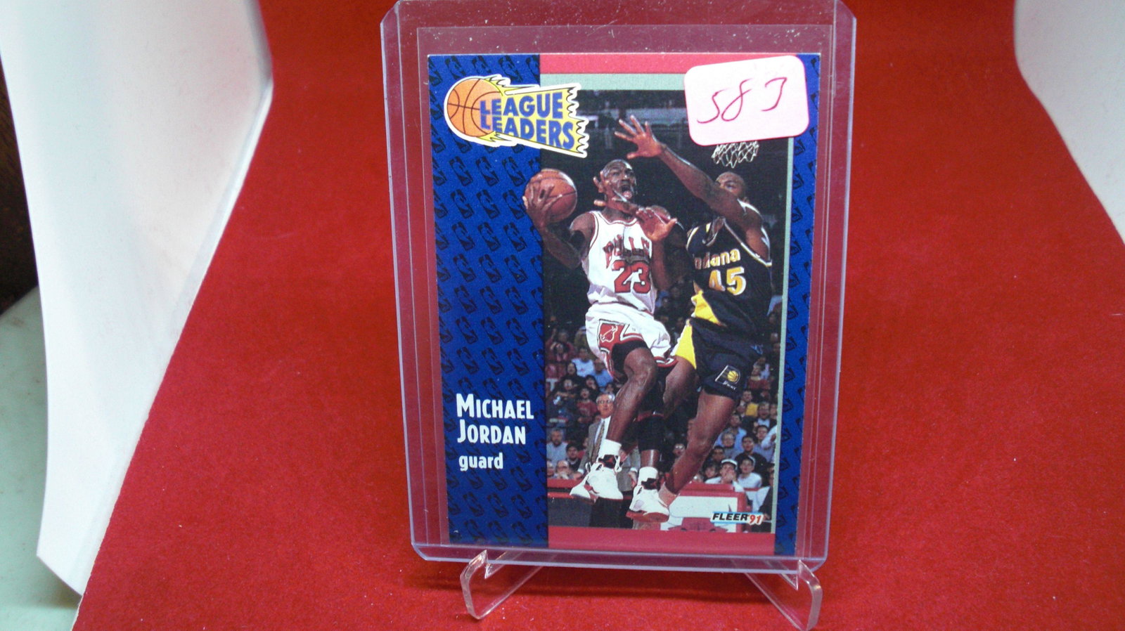 michael jordan card: in top loader