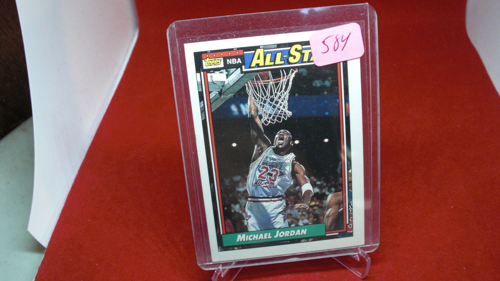 michael jordan card: in top loader