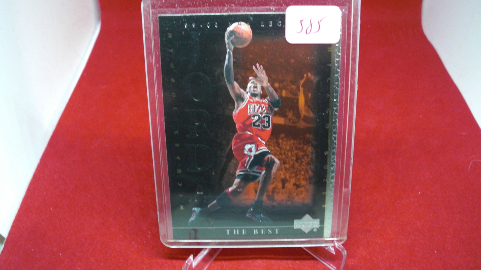 michael jordan card: in top loader