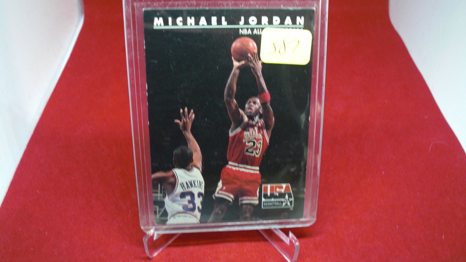 michael jordan card: in top loader