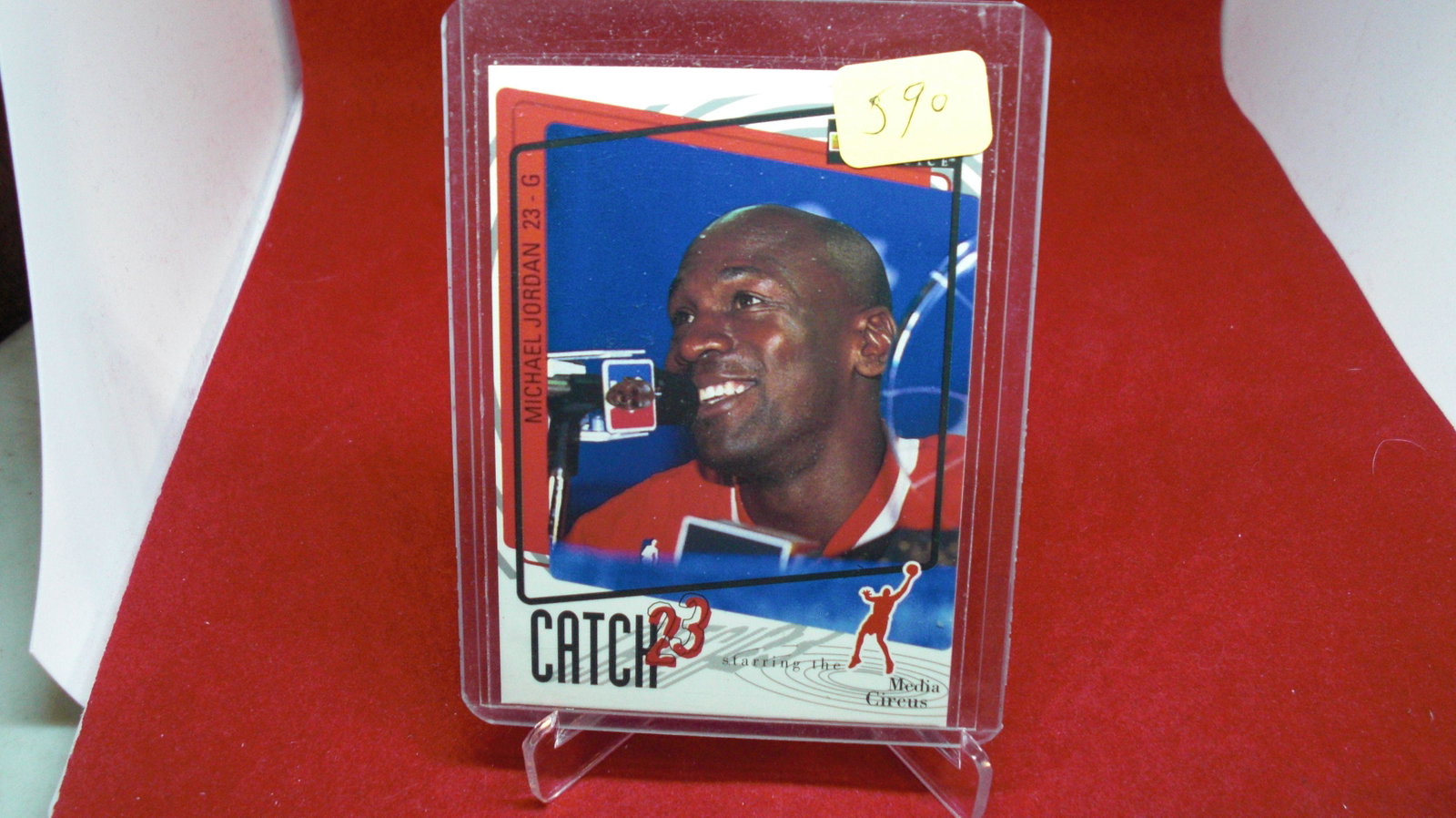 michael jordan card: in top loader