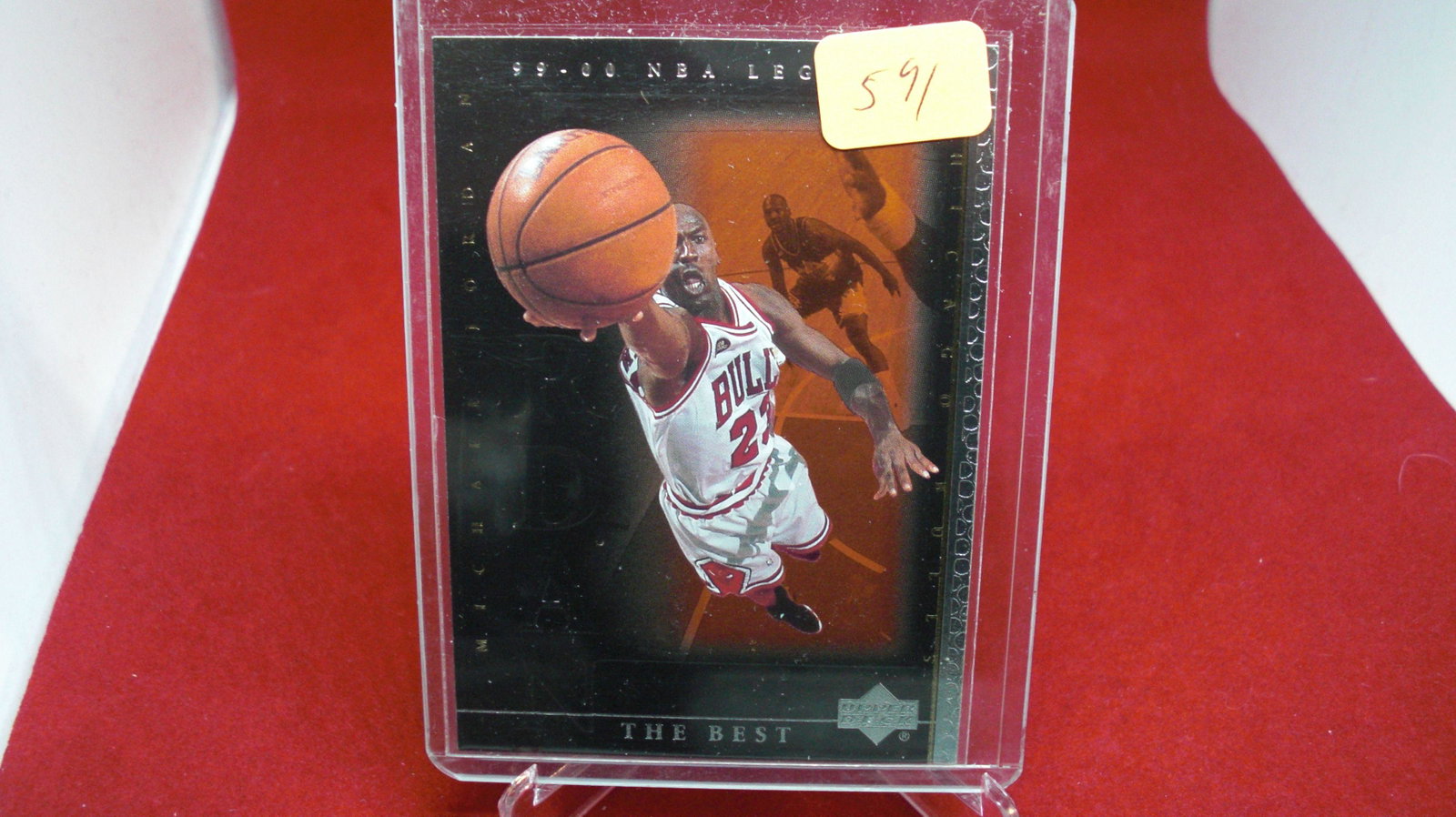 michael jordan card: in top loader