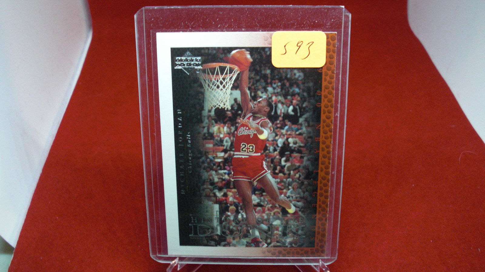 michael jordan card: in top loader