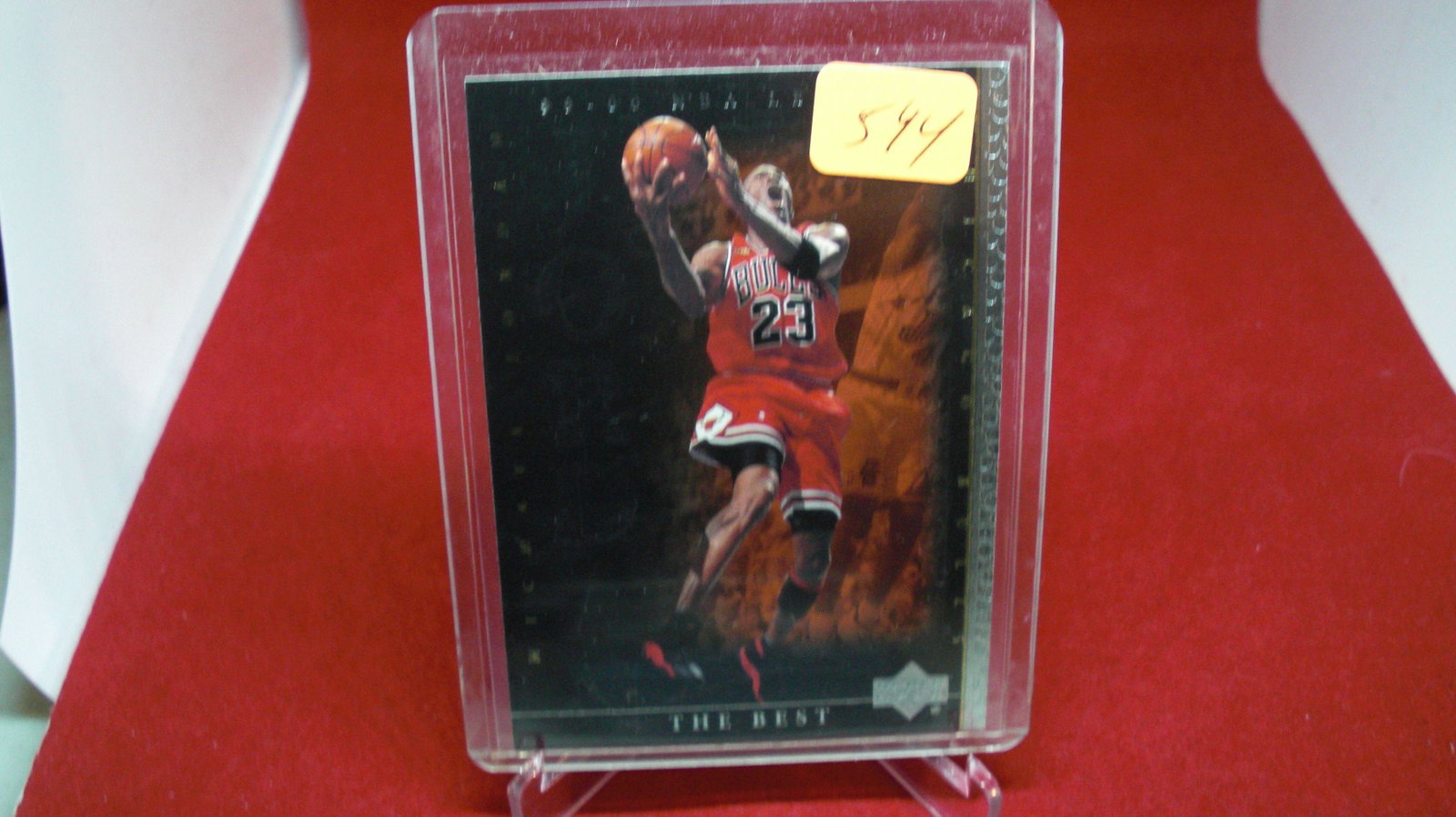 michael jordan card: in top loader
