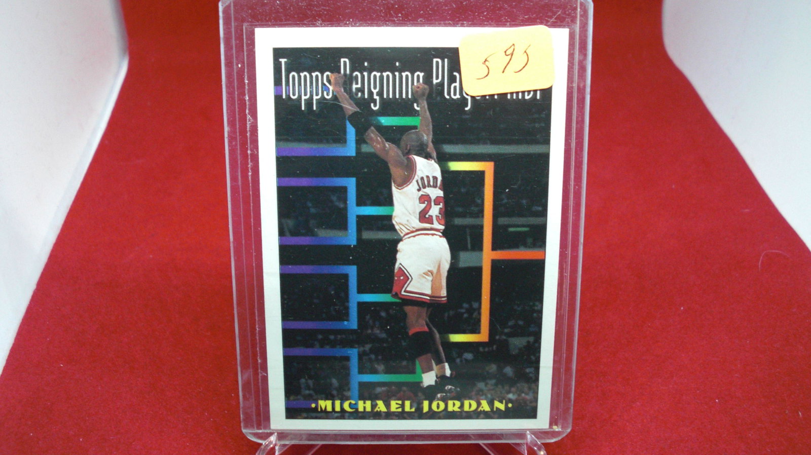 michael jordan card: in top loader
