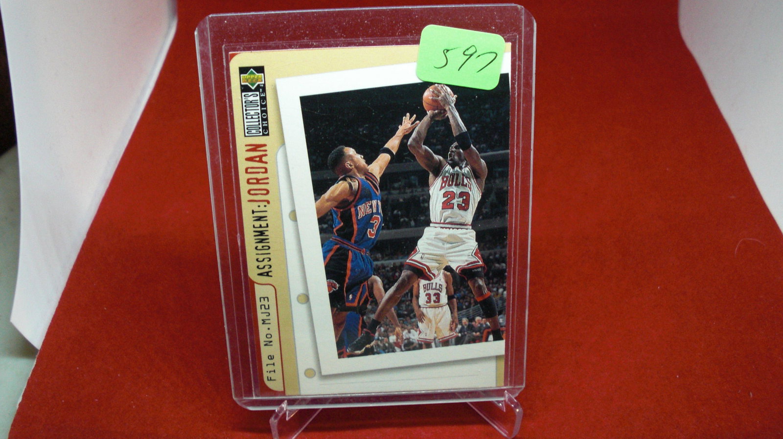 michael jordan card: in top loader