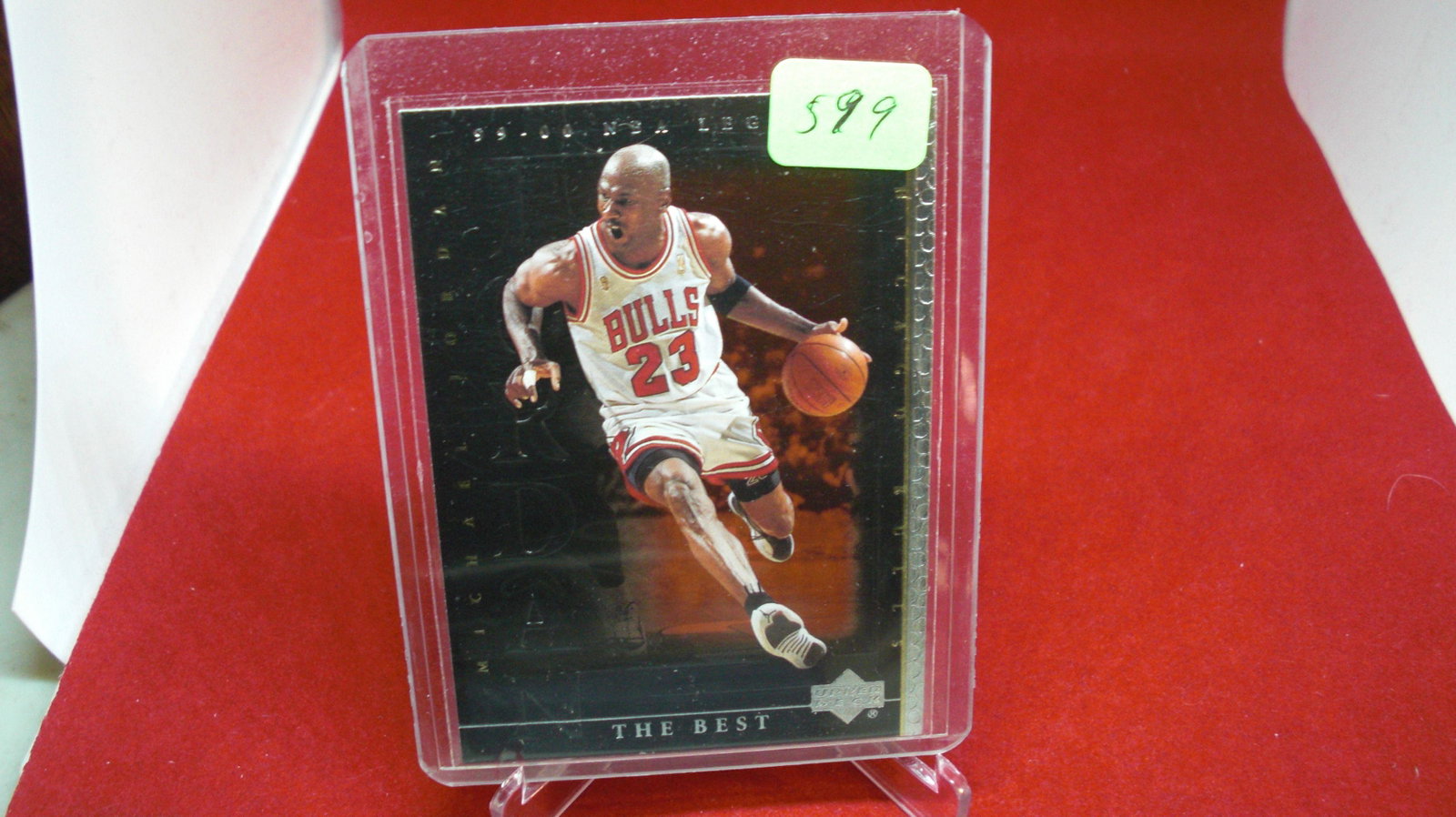 michael jordan card: in top loader
