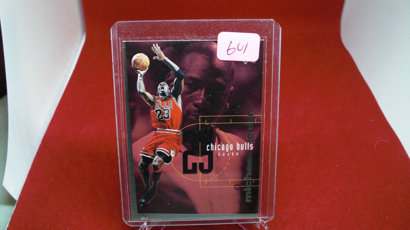 michael jordan card: in top loader
