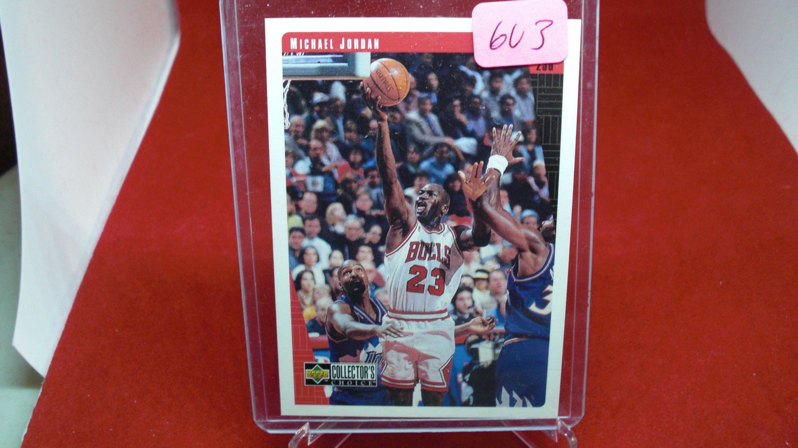 michael jordan card: in top loader