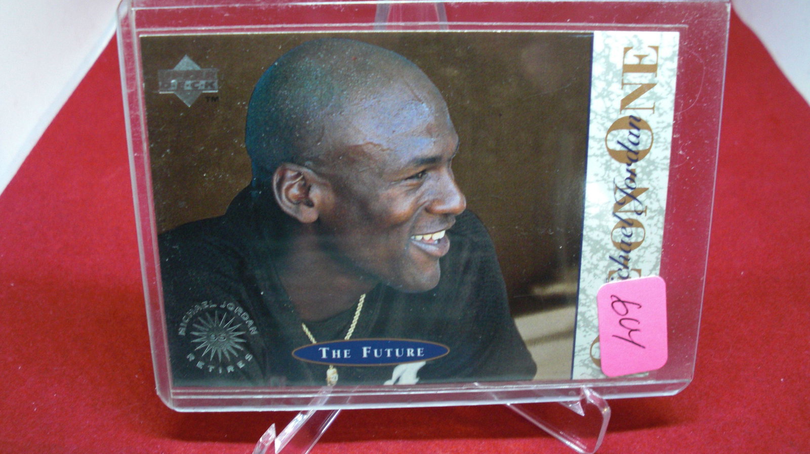 michael jordan card: in top loader