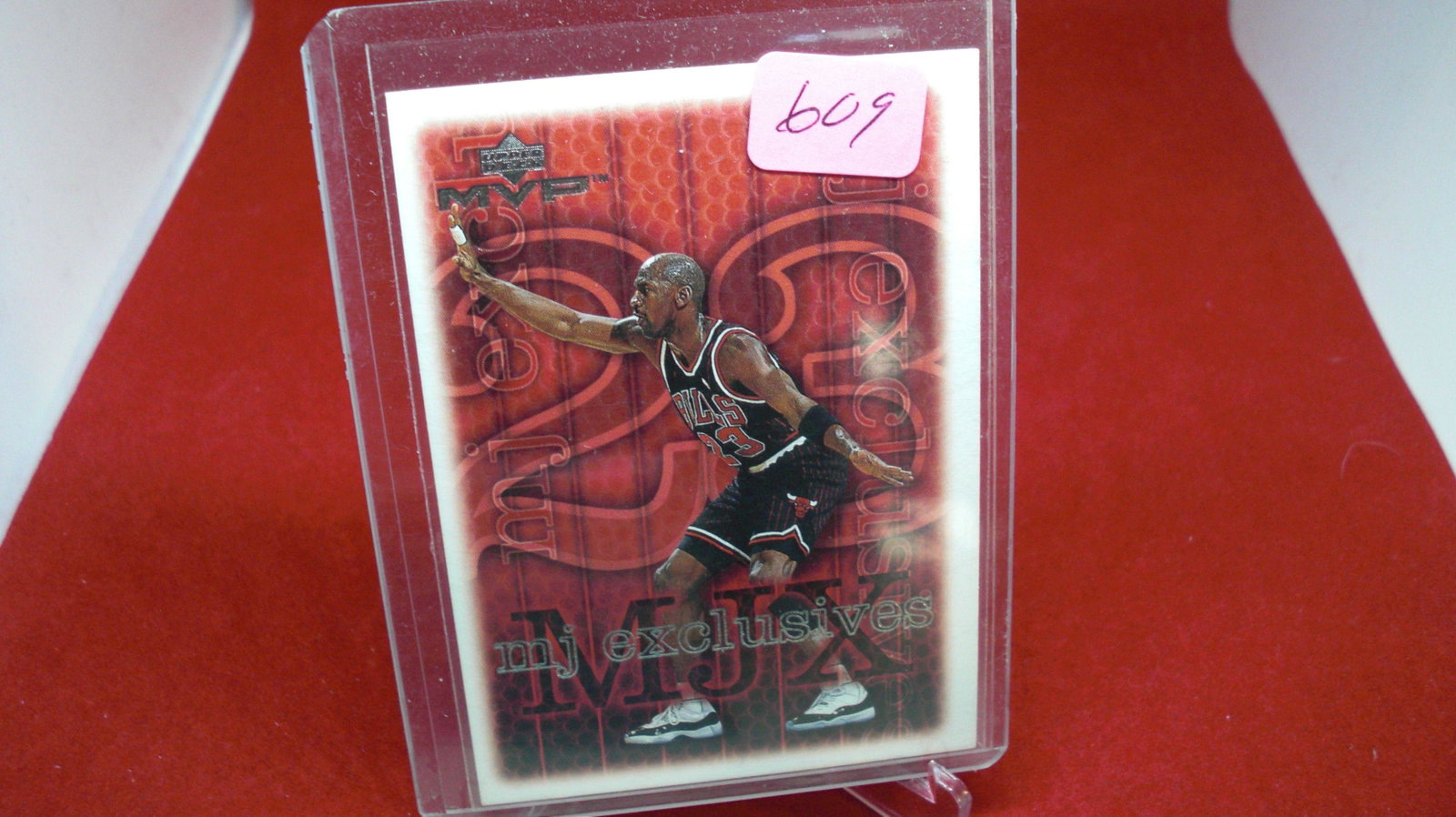 michael jordan card: in top loader