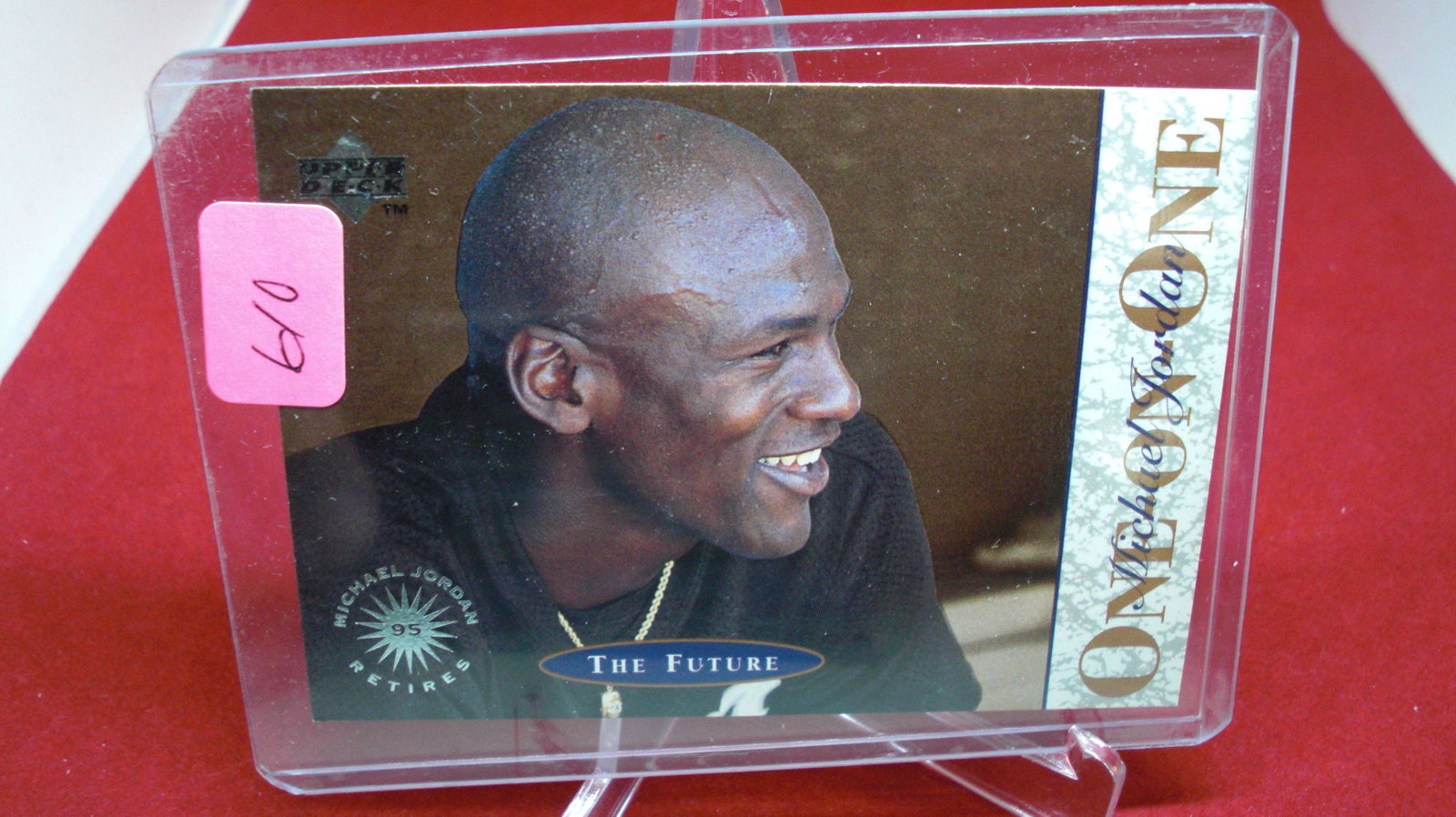 michael jordan card: in top loader