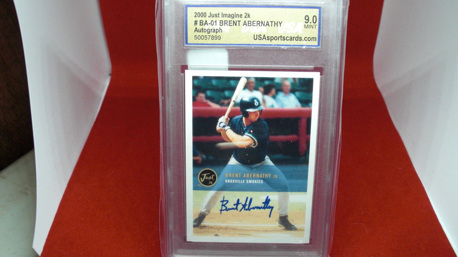 usa graded 2000 brent abernathy signature mint 9 (1 of 1)
