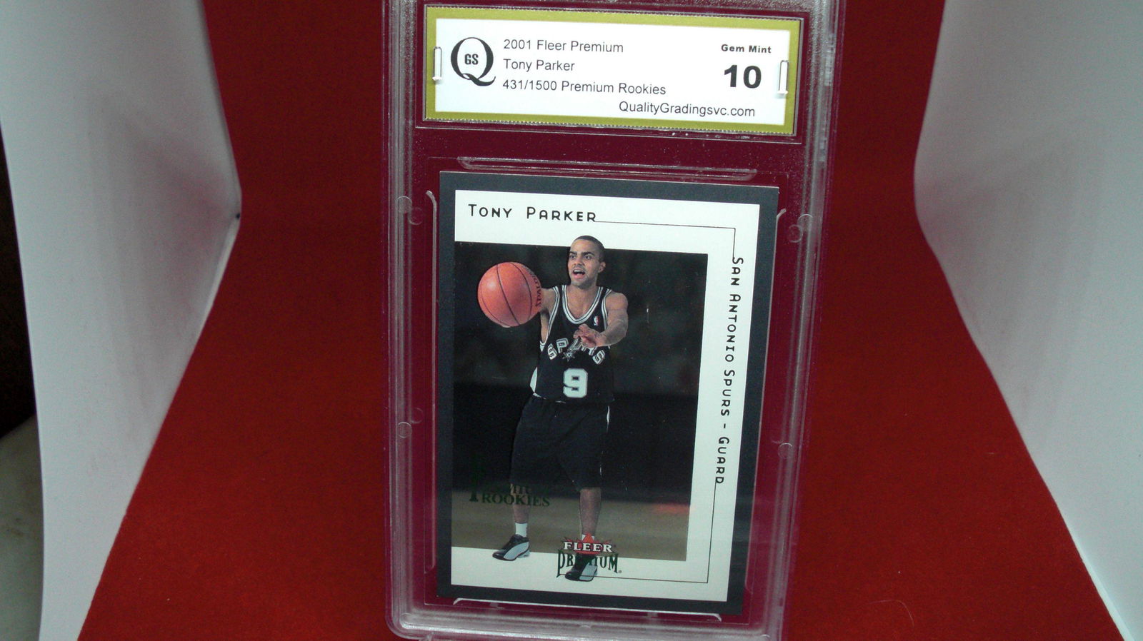 gs graded 2001 tony parker mint 10 (1 of 1)