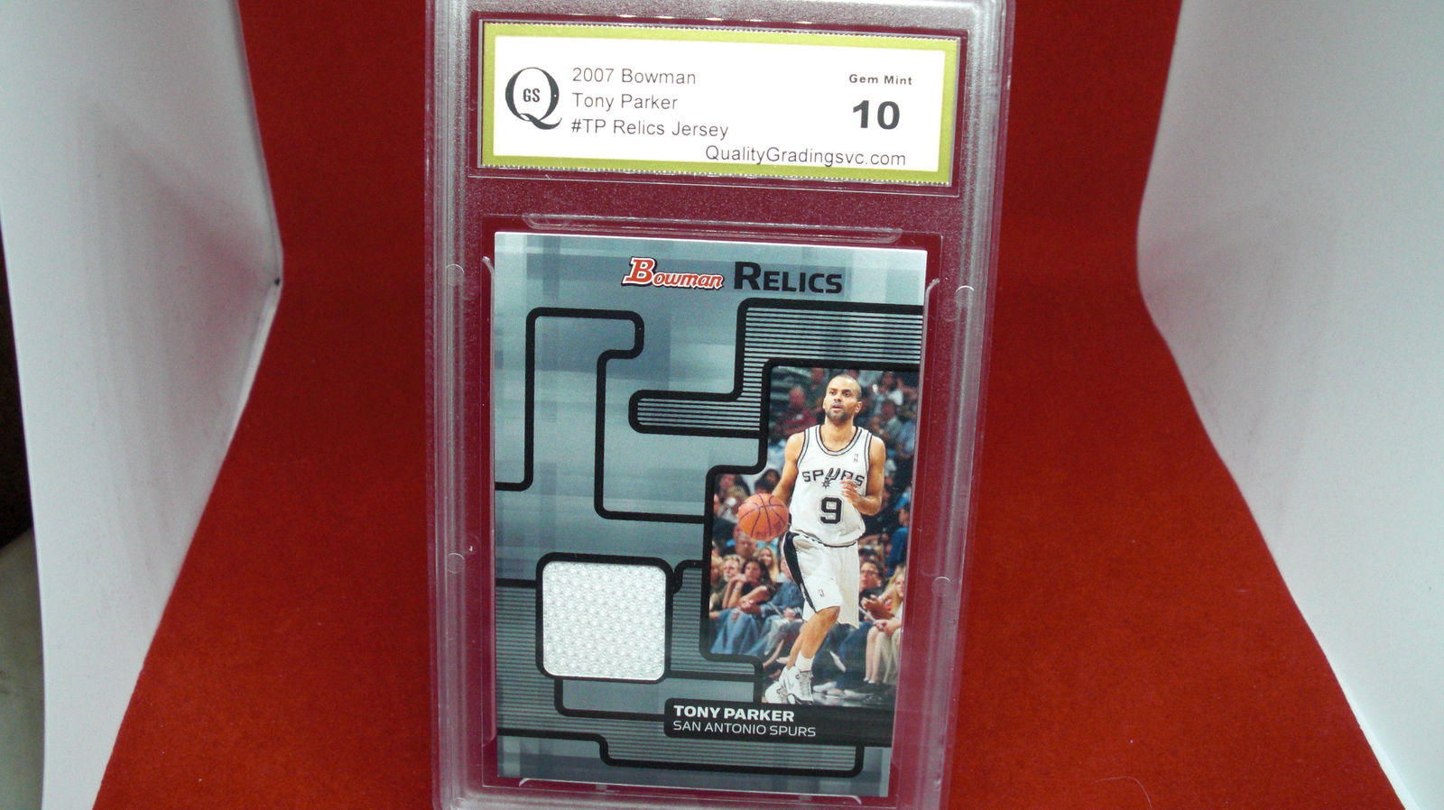 gs graded 2007 tony parker jersey mint 10 (1 of 1)