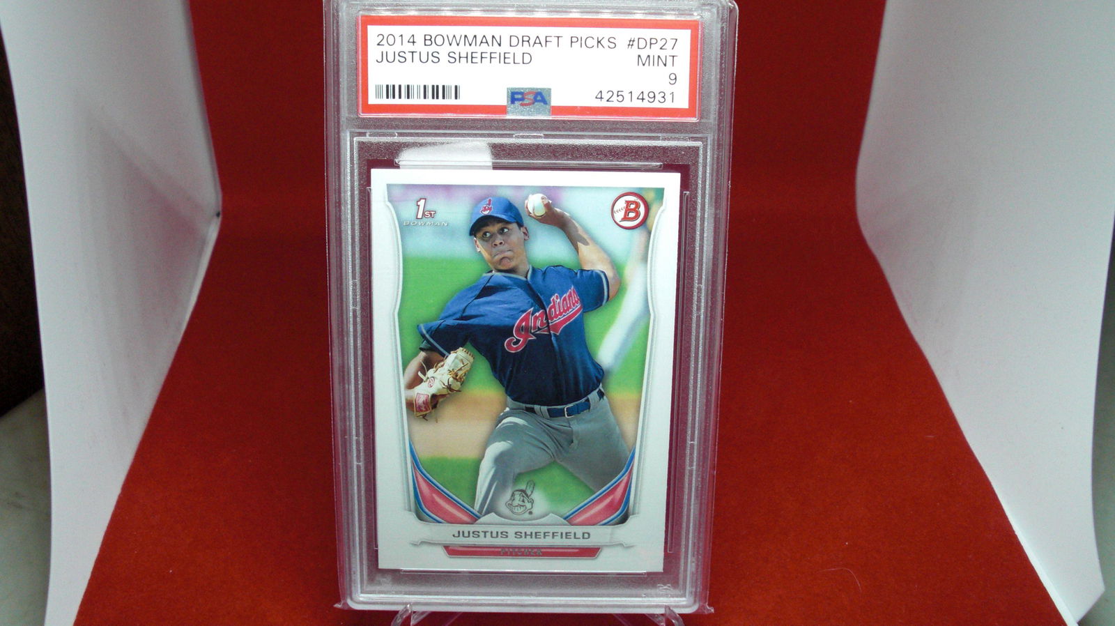 psa graded 2014 justus sheffield mint 9 (1 of 1)