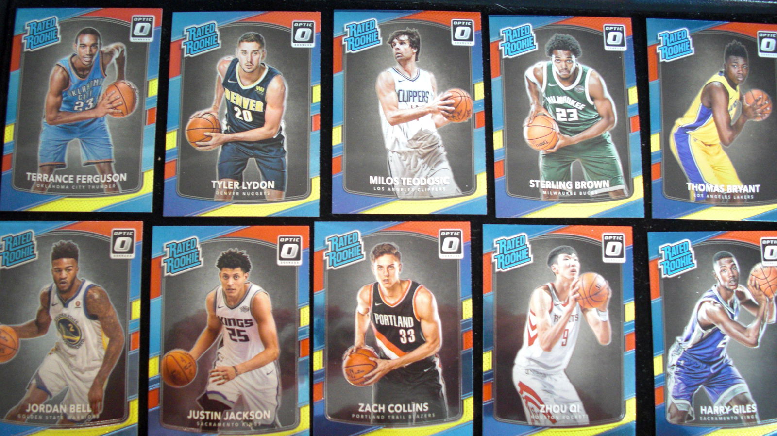 lot of 10 rated rookie optic red/yellow/blue (1 of 1)