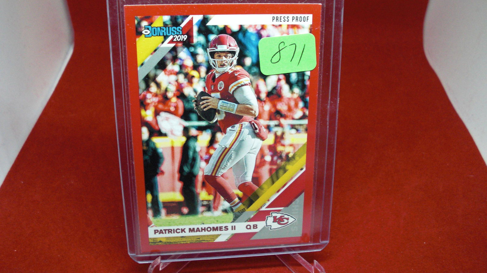 patrick mahomes: in top loader