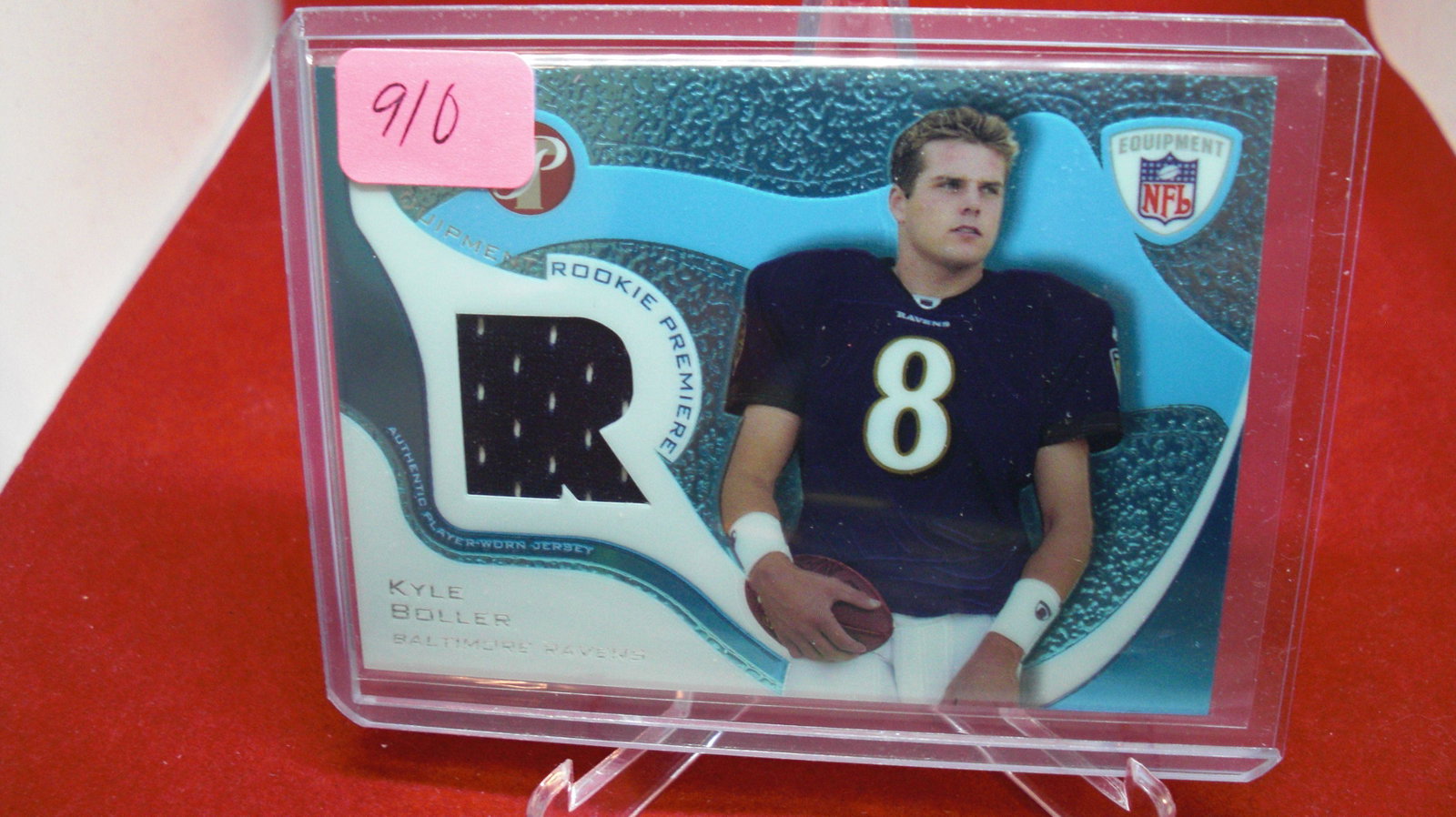 kyle boller jersey #rpr-kb: in top loader