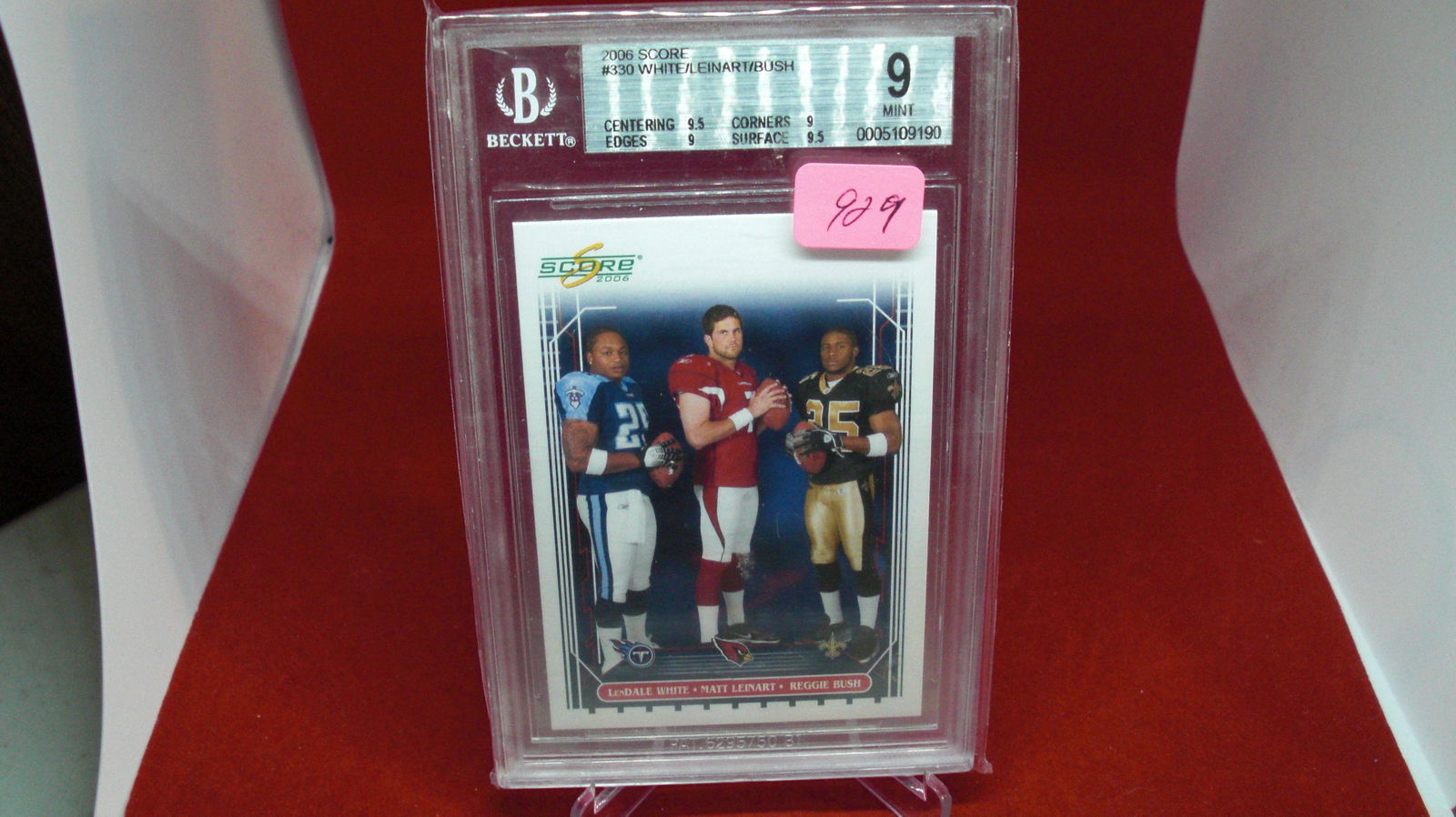 beckett graded white/leinhart/bush mint 9 (1 of 1)